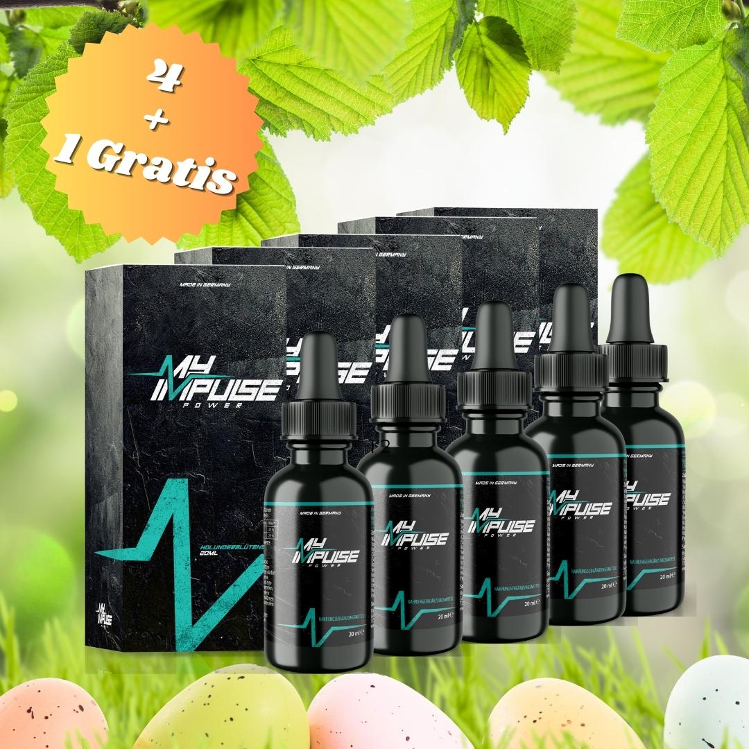 4+1er Bundle MyImpulse Power mit Vitamin B6 und B12 für Kunden Weihnachtsangebot