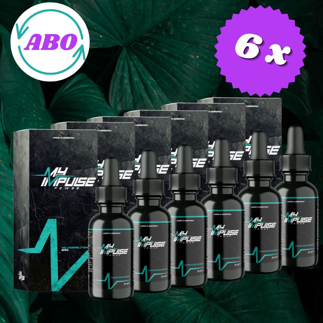 6er Bundle Abo MyImpulse Power mit Vitamin B6 und B12 für Kunden