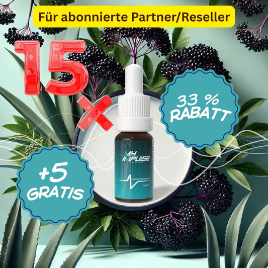 Lot de 20 MyImpulse Power avec vitamines B6 et B12 pour les revendeurs/partenaires enregistrés