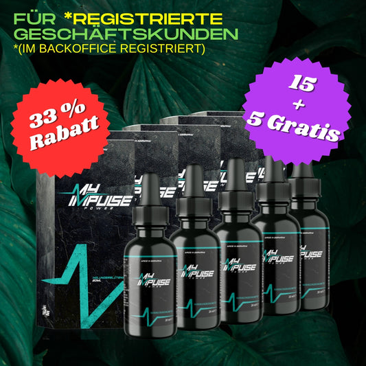 Bundle of 20 MyImpulse Power with Vitamin B6 and B12 for registered resellers/partners